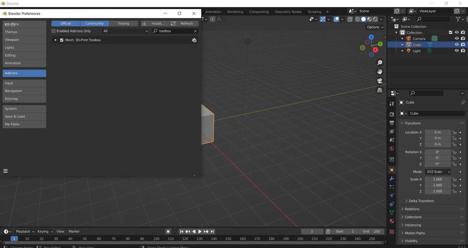 Addon 3D Print Toolbox