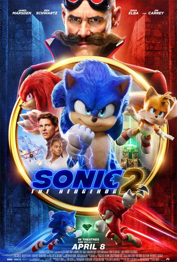 Poster phim Sonic 2 khá đẹp mắt.
