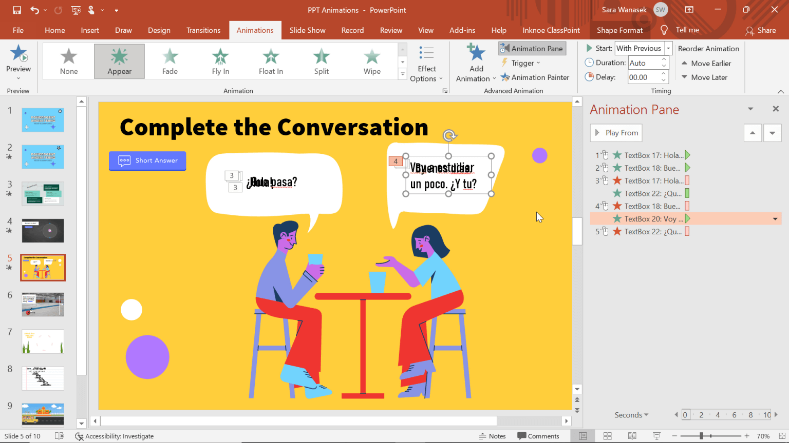 Đặt box text vào vị trí phù hợp trong PowerPoint