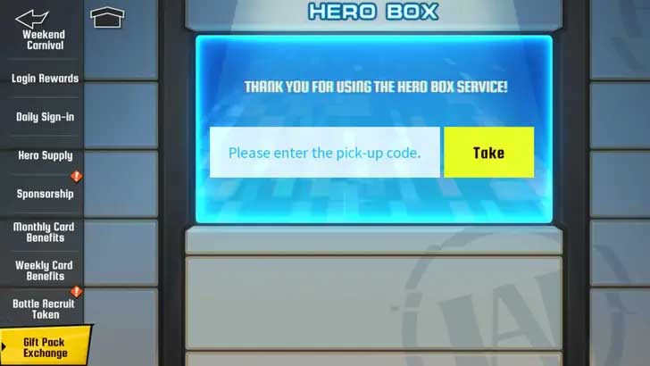 Nhập code MHA The Strongest Hero vào box để nhận thưởng mong muốn