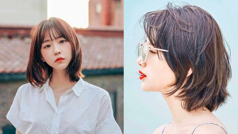 Cắt tóc ngắn nhiều lớp kiểu Hàn Quốc
