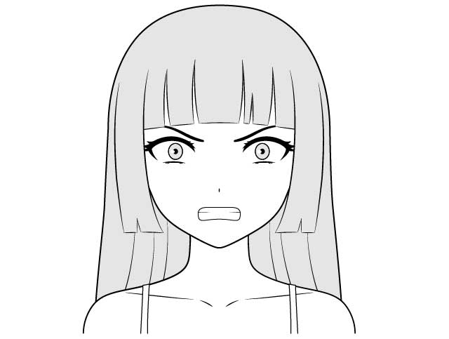 Draw angry anime