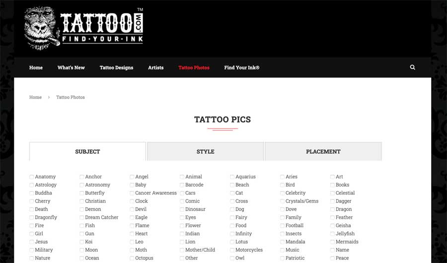 Lên top Google với thiết kế web xăm hình nghệ thuật tatoo wordpress