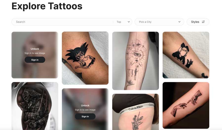 Thiết kế website tattoo xăm hình nghệ thuật độc đáo đẳng cấp