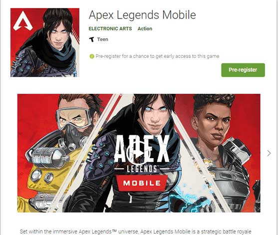 Apex Legends Mobile trên CH Play