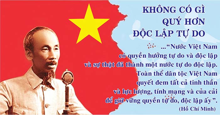 Văn mẫu lớp 12: Phân tích đoạn kết của bản Tuyên ngôn độc lập (Dàn ý + 5 mẫu) Tuyên ngôn độc lập của Hồ Chí Minh