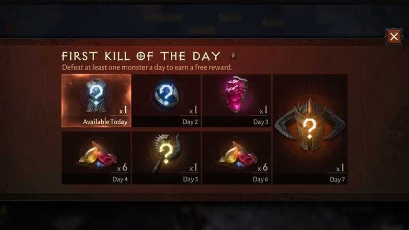 Diablo Immortal tặng người chơi miễn phí nhiều vật phẩm mỗi ngày