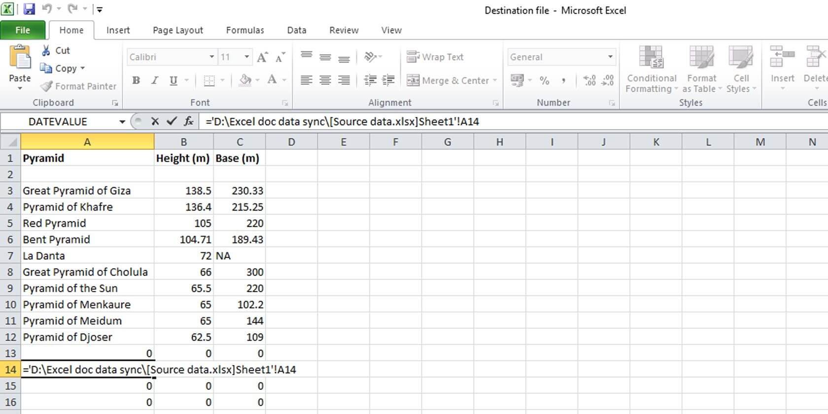 Đồng bộ dữ liệu trong Excel thành công