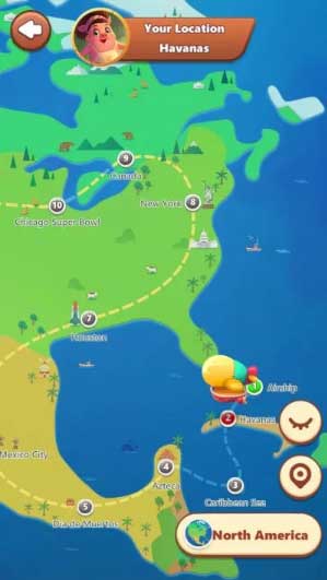 Explore other cities on the Piggy Go game map