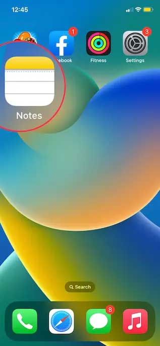 Apple Notes trên iPhone