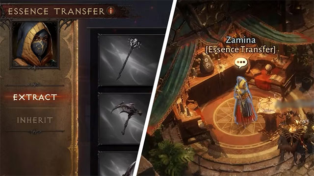 Diablo's Immortal Essence Transfer Process consists of 2 parts: Extraction and Inheritance