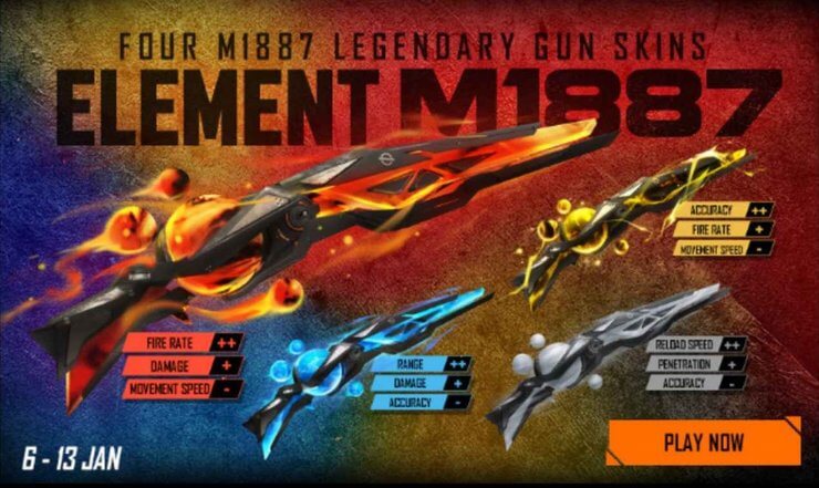 Legendary FF M1887 weapon skin