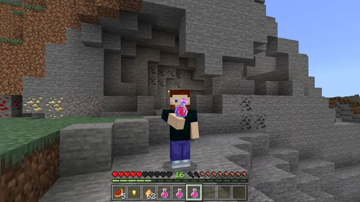 Health potions are a popular healing item in Minecraft