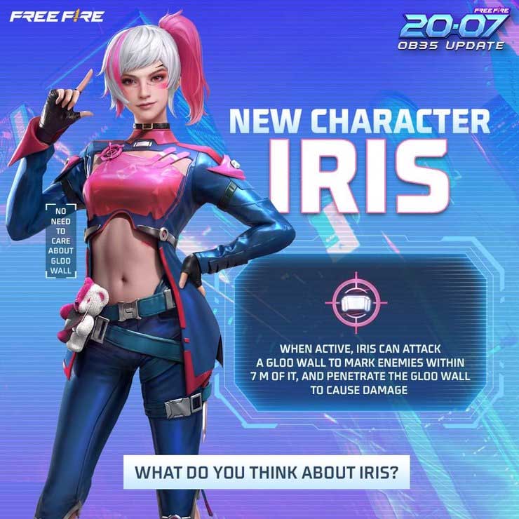 Cách build Free Fire Iris