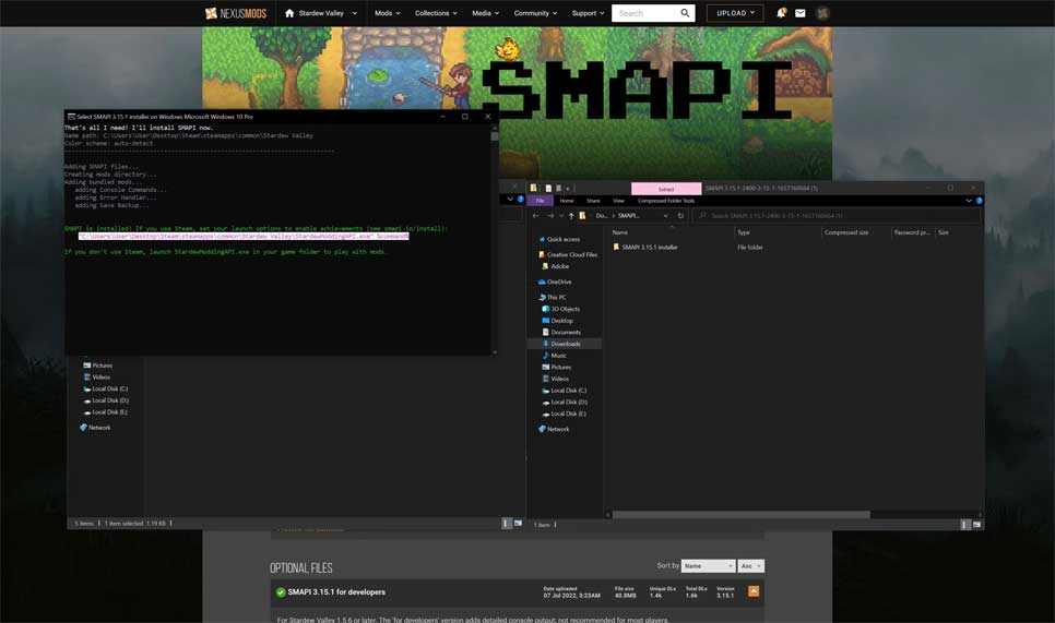 Install the Stardew Valley mod on Steam
