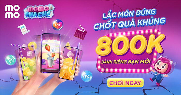 Hướng dẫn đáp án sự kiện Momo Pha Chế