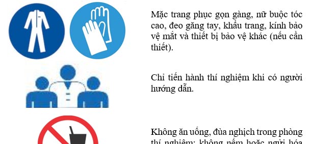 Một số quy định an toàn trong phòng thực hành