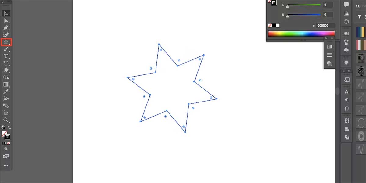 Vẽ một ngôi sao trong AI
