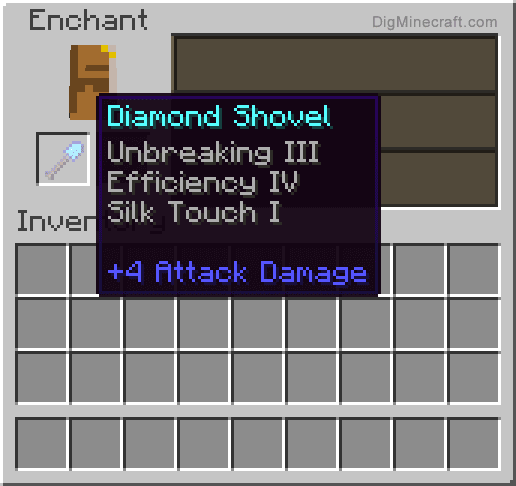 Xẻng kim cương trong Minecraft