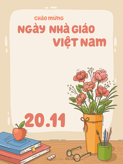 Thiệp chúc mừng 20/11: Tháng 11 là thời điểm của nhiều ngày lễ quan trọng, trong đó có ngày Nhà giáo Việt Nam 20/