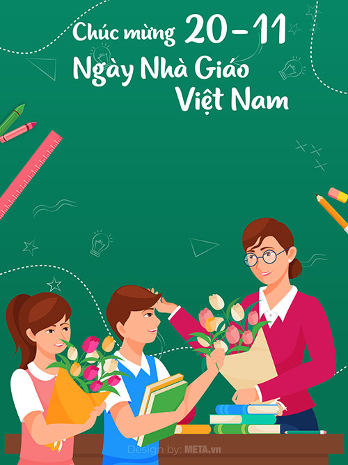 Thiệp chúc mừng ngày Nhà giáo Việt Nam 20/11