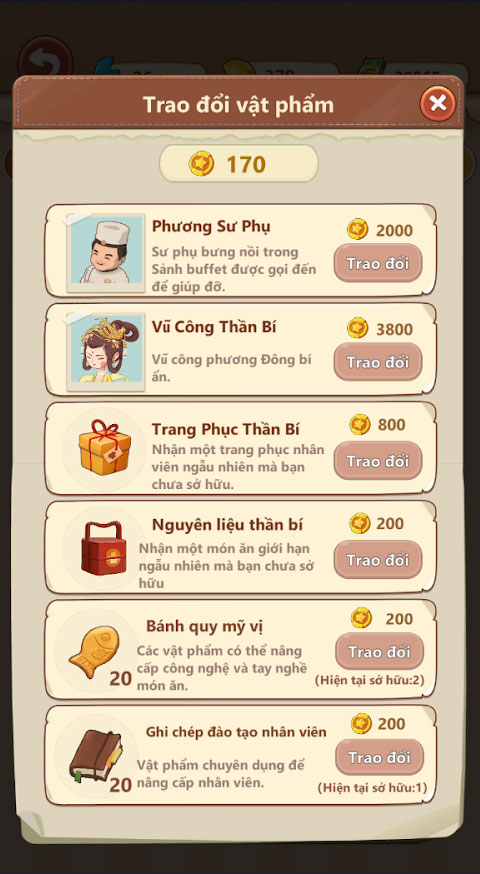 Trao đổi vật phẩm