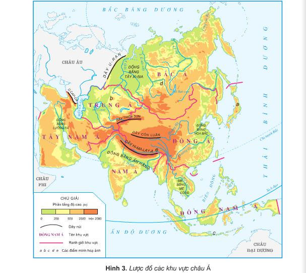 Mảnh ghép hình bản đồ châu Á  Mota  Montessori