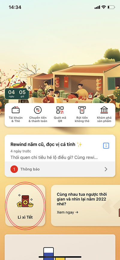 Cach li xi tren app Techcombank 1*414981