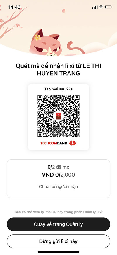 Cach li xi tren app Techcombank 14*414984