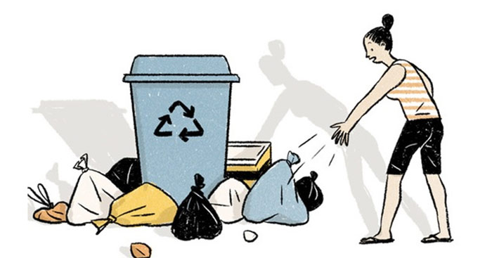 Suy nghĩ về hiện tượng vứt rác bừa bãi nơi công cộng (16 mẫu) - Văn 9
