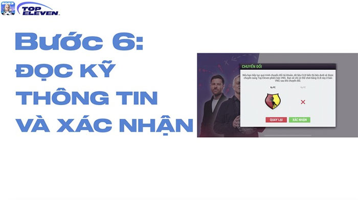 Xác nhận thông tin