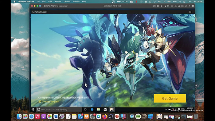 Genshin Impact trên Mac qua Cloud Gaming
