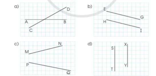 Toán lớp 4 Bài 22: Hai đường thẳng song song. Vẽ hai đường thẳng song song Giải Toán lớp 4 Cánh diều trang 54, 55, 56