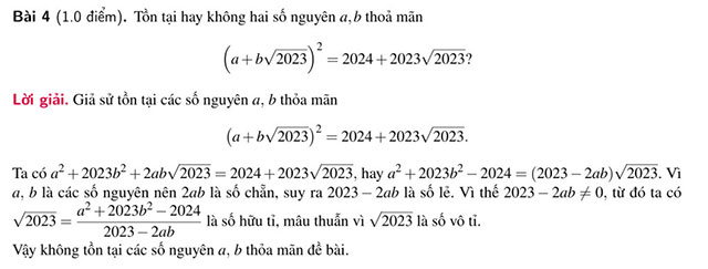 Đáp án đề Toán vào lớp 10 chuyên Sư phạm Hà Nội 2023