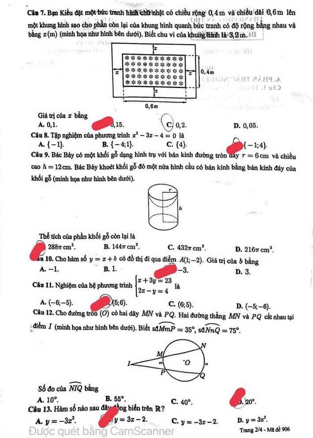 Mã đề 906