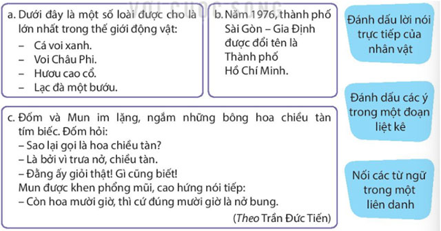 Luyện từ và câu: Dấu gạch ngang – Tiếng Việt 4 Kết nối tri thức Tiếng Việt lớp 4 Kết nối tri thức tập 1 Bài 27