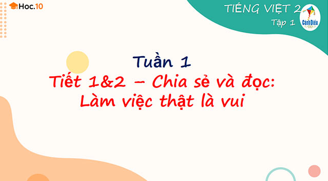 Bài giảng điện tử môn Tiếng Việt 2 sách Cánh diều (Cả năm) Giáo án PowerPoint Tiếng Việt lớp 2