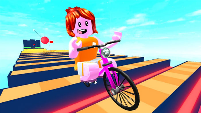 Obby But You're on a Bike