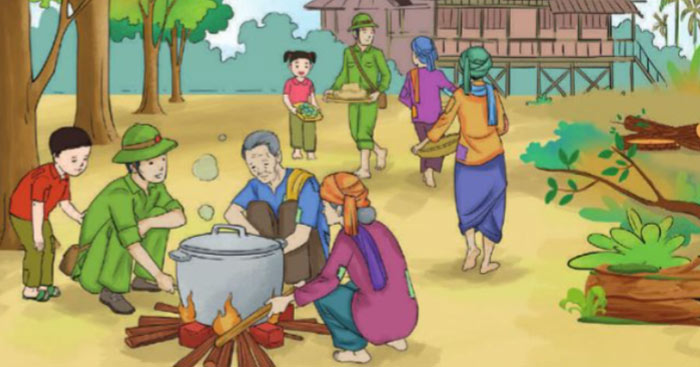 Những hạt gạo ân tình trang 9 Tiếng Việt 4 Cánh diều - Tập 2