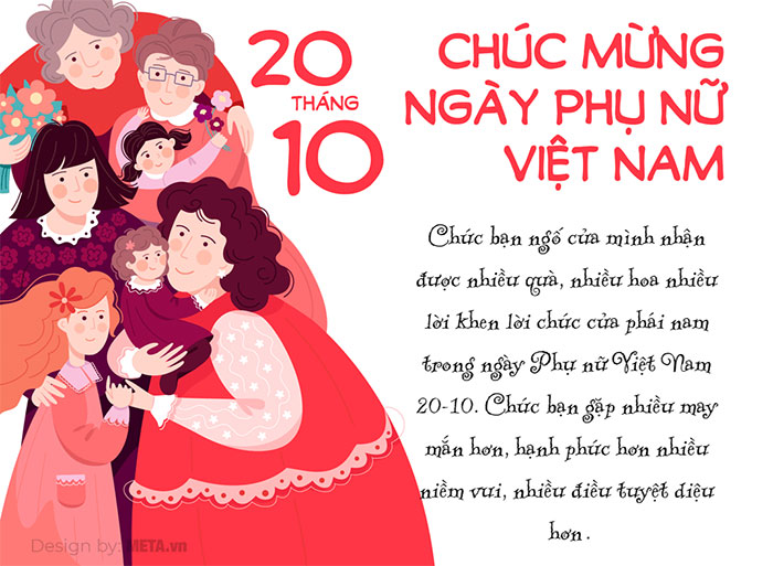 TOP 45 Thiệp chúc mừng 20/10 - Ngày Phụ nữ Việt Nam