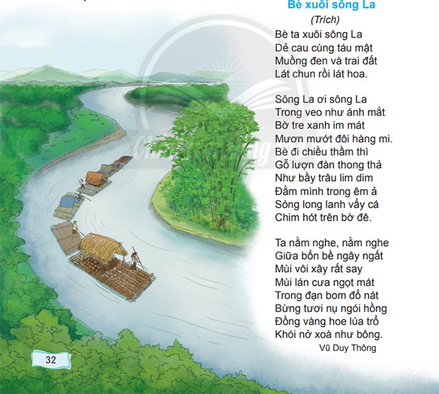 Đọc: Bè xuôi sông La – Tiếng Việt 4 Chân trời sáng tạo Tiếng Việt lớp 4 Chân trời sáng tạo tập 2 Bài 7
