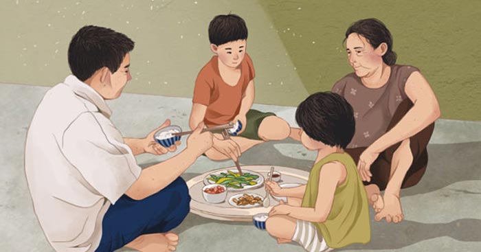 Viết đoạn văn tiếng Anh về bữa ăn gia đình Nói về bữa cơm gia đình bằng tiếng Anh