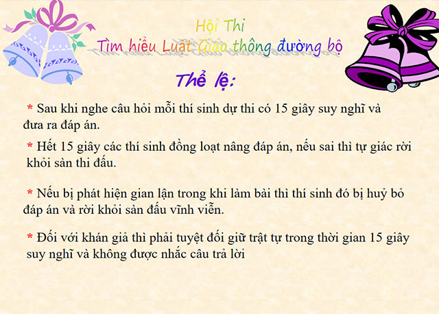 PowerPoint Hội thi an toàn giao thông