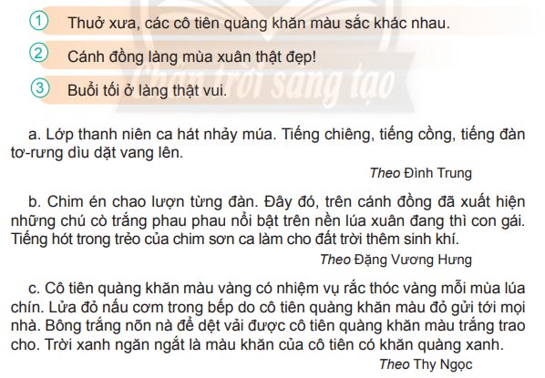 Luyện từ và câu: Luyện tập về câu chủ đề – Tiếng Việt 4 Chân trời sáng tạo Tiếng Việt lớp 4 Chân trời sáng tạo tập 2 Bài 5