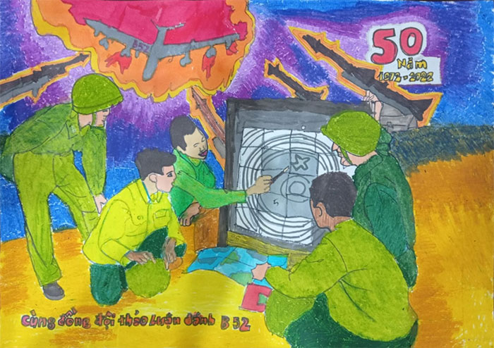 Tranh vẽ cuộc thi 50 năm Chiến thắng Điện Biên Phủ