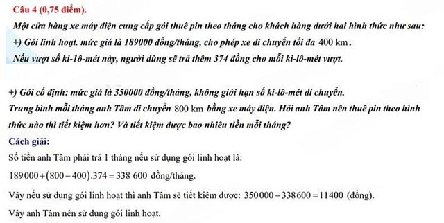 Đáp án đề thi vào 10 môn Toán Hồ Chí Minh năm 2024