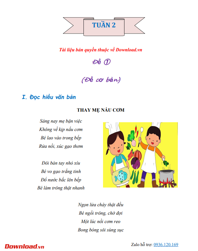 Bài tập cuối tuần lớp 5 môn Tiếng Việt Kết nối tri thức – Tuần 2 (Nâng cao) Bài tập cuối tuần lớp 5 môn Tiếng Việt