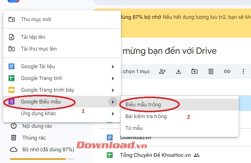 Bài tập trắc nghiệm