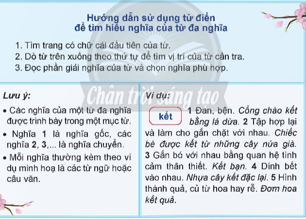 Luyện từ và câu: Sử dụng từ điển – Tiếng Việt 5 Chân trời sáng tạo Tiếng Việt lớp 5 Chân trời sáng tạo tập 1 Bài 7