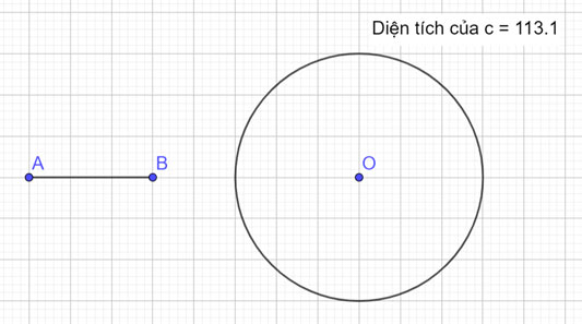 Vẽ đường tròn bằng phần mềm GeoGebra